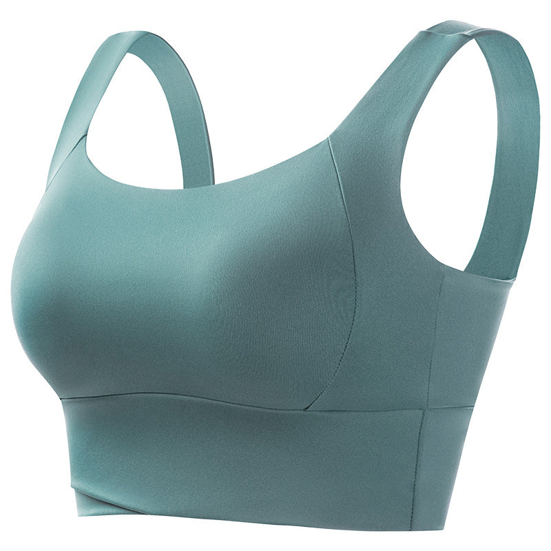 Sports Underwear Women's Fitness Running Shockproof Yoga Beauty Vest plus size No Steel Ring Anti-sagging Push-up Sports Bra