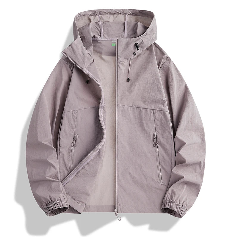 NewHigh-Quality Thin Sun Protection Clothing For Couples, Ice Silk Skin Clothing, Outdoor Snti-UV Jacket