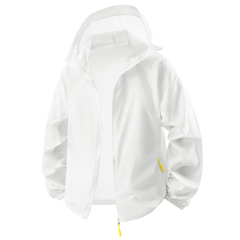 Breathable Anti-UV Sun Protection Coat Fashion Trendy Outdoor Casual OuterwearWomen Summer Ultra Thin Ice Silk Sunscreen Jacket