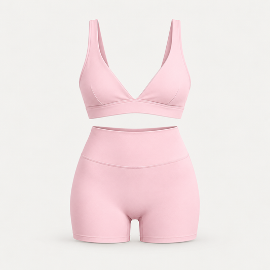 V-Neck Shorts Active Set — studio product cover