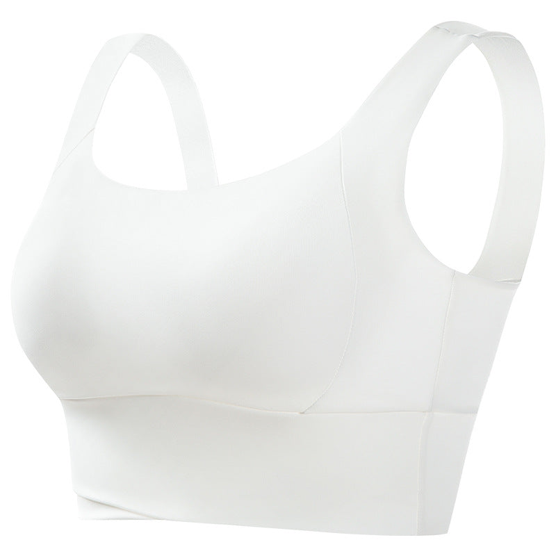Sports Underwear Women's Fitness Running Shockproof Yoga Beauty Vest plus size No Steel Ring Anti-sagging Push-up Sports Bra