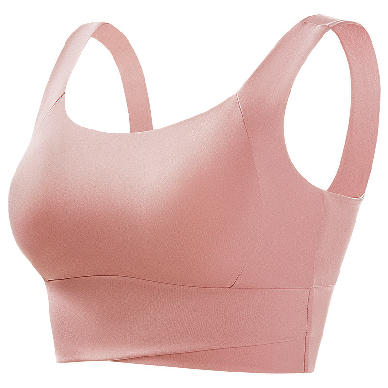 Sports Underwear Women's Fitness Running Shockproof Yoga Beauty Vest plus size No Steel Ring Anti-sagging Push-up Sports Bra