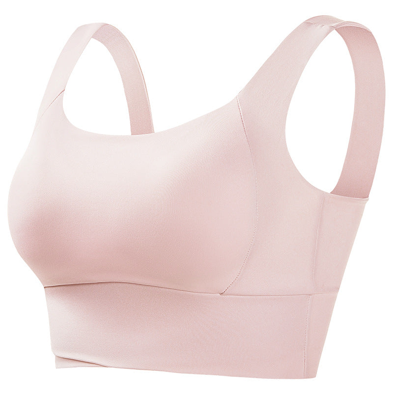 Sports Underwear Women's Fitness Running Shockproof Yoga Beauty Vest plus size No Steel Ring Anti-sagging Push-up Sports Bra