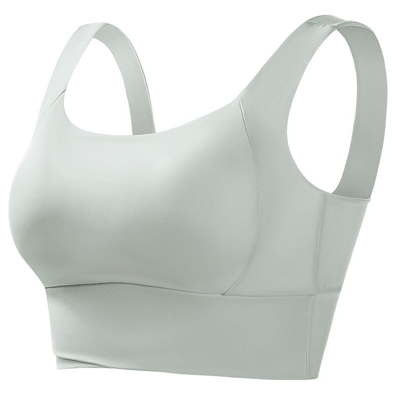 Sports Underwear Women's Fitness Running Shockproof Yoga Beauty Vest plus size No Steel Ring Anti-sagging Push-up Sports Bra