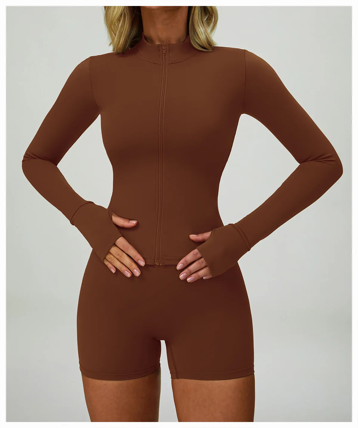 NCLAGEN Gym Sports Top Women Zip Tight Long Sleeve  Naked Feel Fitness Jacket Training Quick Dry Breathable Running Yoga Blouse