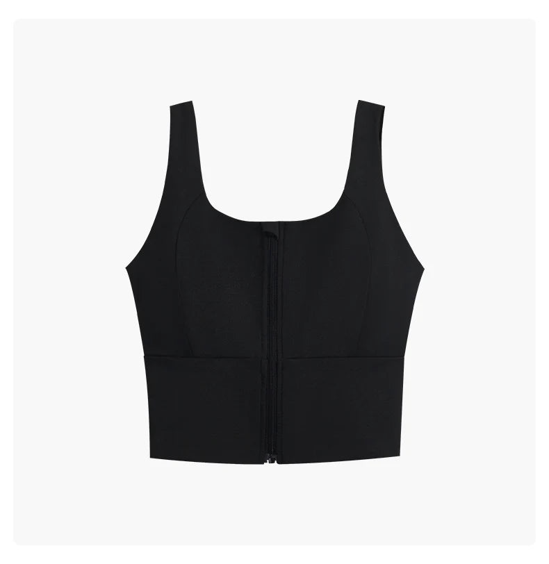 DRUR Women Sport Bra Front Zipper Breathable Yoga Bras Woman Running Tops Workout Underwear Gym Brassiere Sportswear 2025 New
