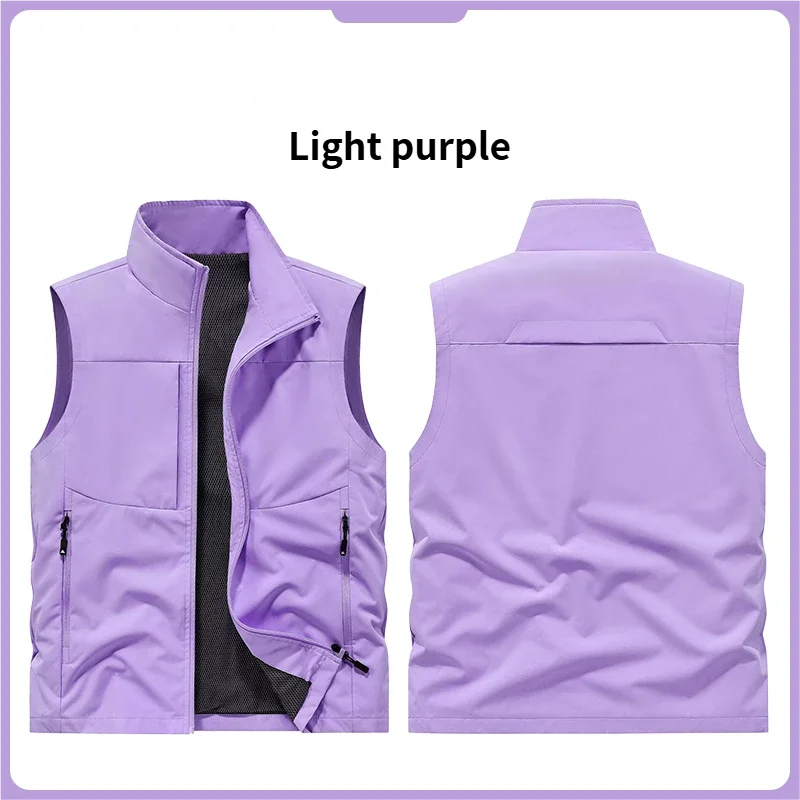 New Summer Men Outdoor Waterproof Quick Drying Cargo 5XL Vests Male Thin Mesh Breathable Waistcoats Climbing Sleeveless Jackets