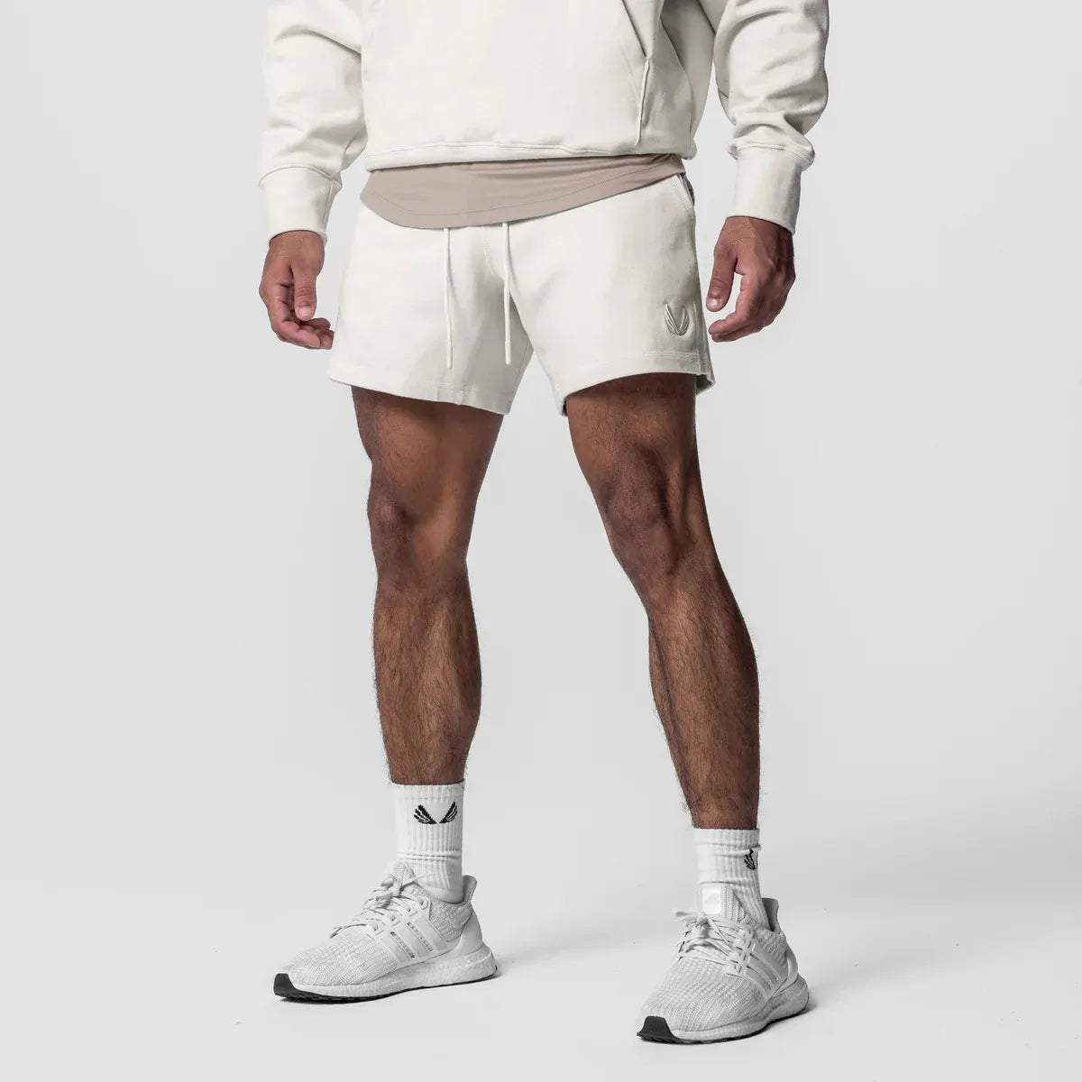 CrestLine Embroidered Cotton Shorts