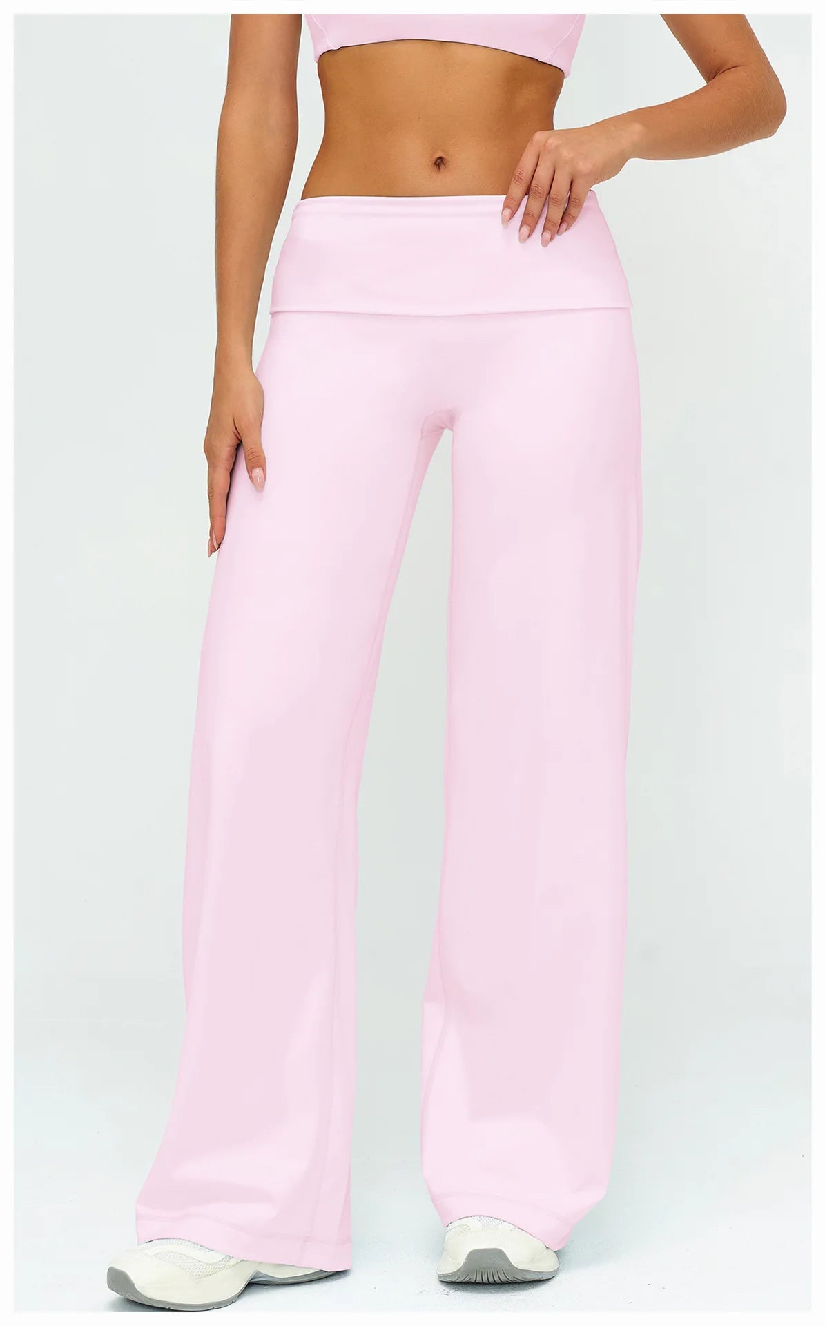 Fold Over Wide Leg Pants