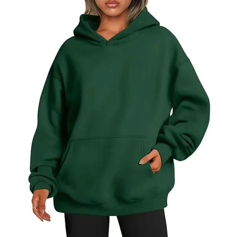 New Women Casual Hoodies Men and Women Fleece Warm Hoodies Spring Autumn Pullovers Fashion Multiple Colour Oversized Sweatshirts