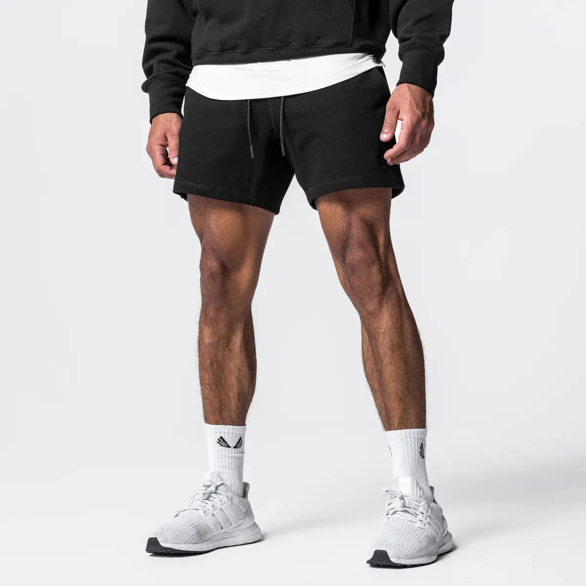 CrestLine Embroidered Cotton Shorts