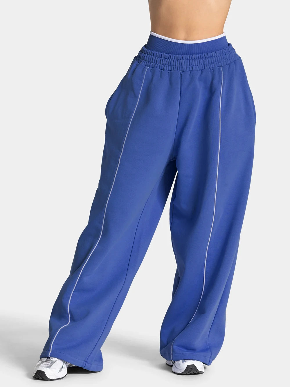 Contrast Wide Leg Joggers