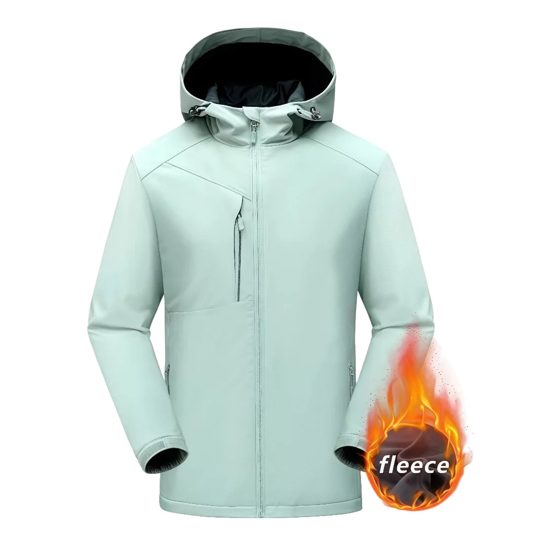 New Thick Polar fleece Coat Winter Men's and Women's Warm Jacket  Outdoor Windproof Jacket Hiking Mountaineering Waterproof