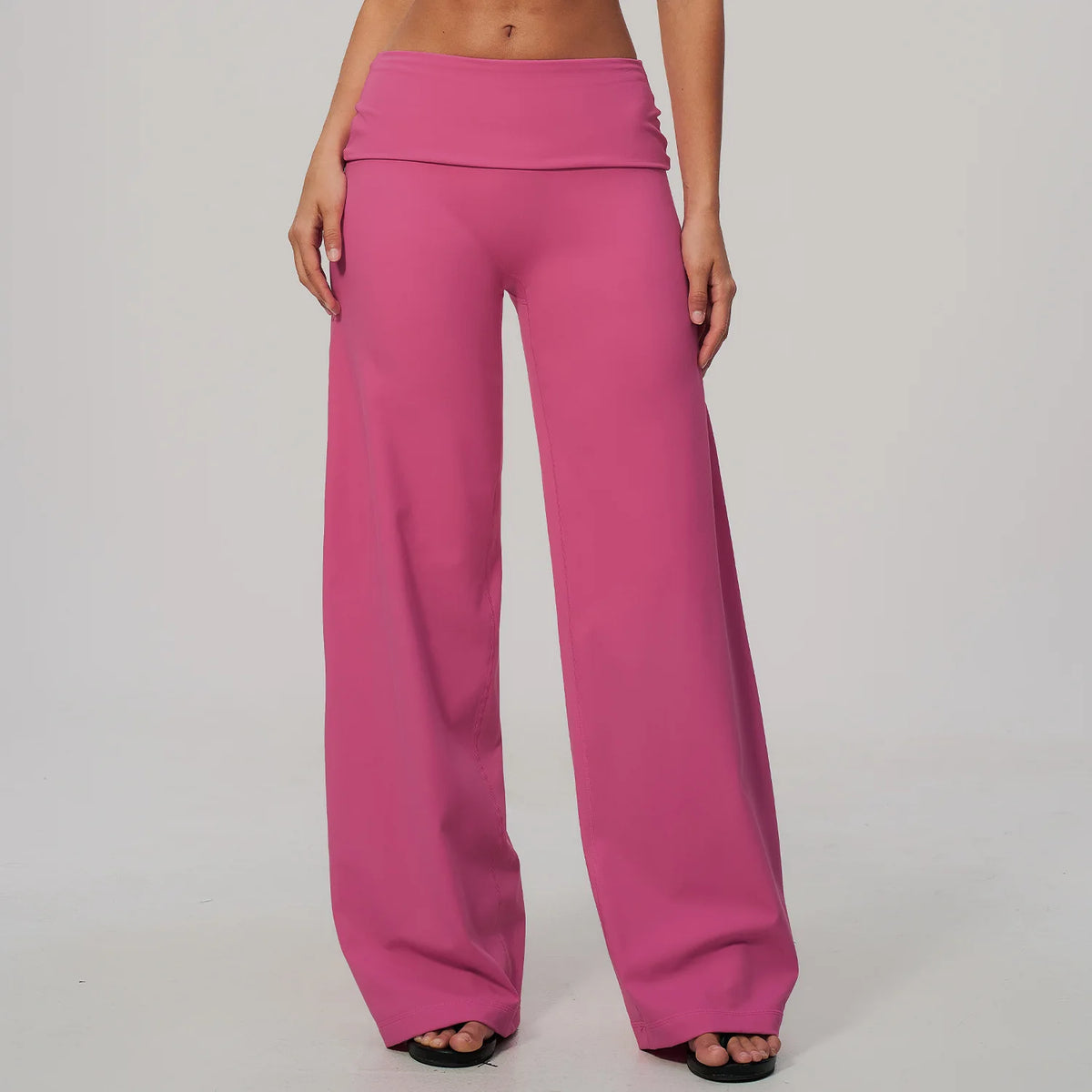Fold Over Wide Leg Pants