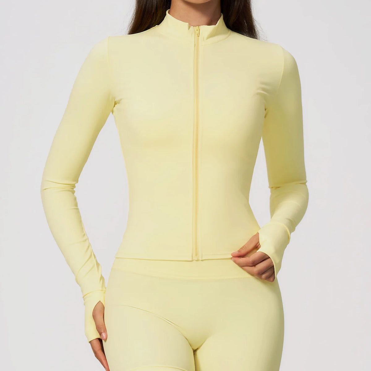 NCLAGEN Gym Sports Top Women Zip Tight Long Sleeve  Naked Feel Fitness Jacket Training Quick Dry Breathable Running Yoga Blouse