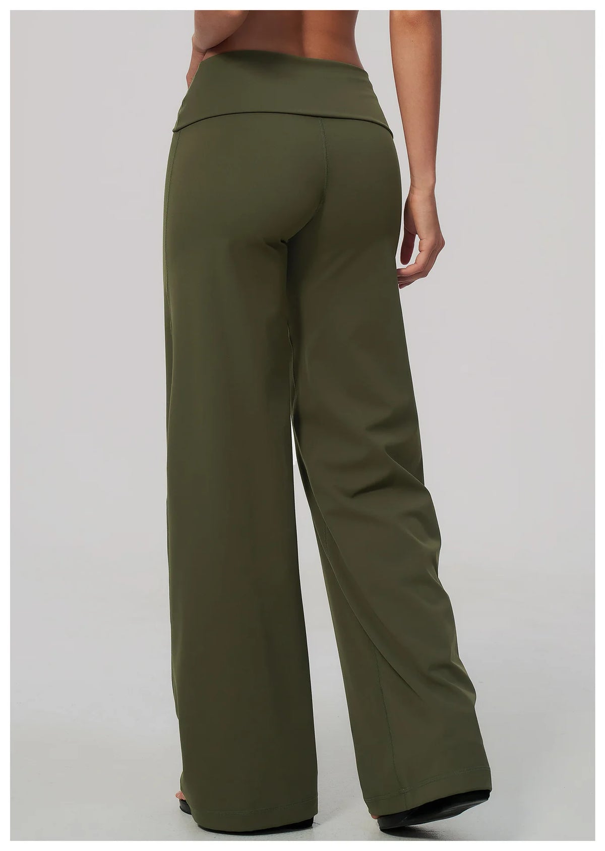 Fold Over Wide Leg Pants