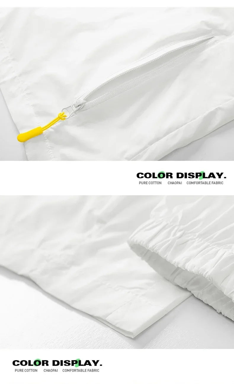 Breathable Anti-UV Sun Protection Coat Fashion Trendy Outdoor Casual OuterwearWomen Summer Ultra Thin Ice Silk Sunscreen Jacket