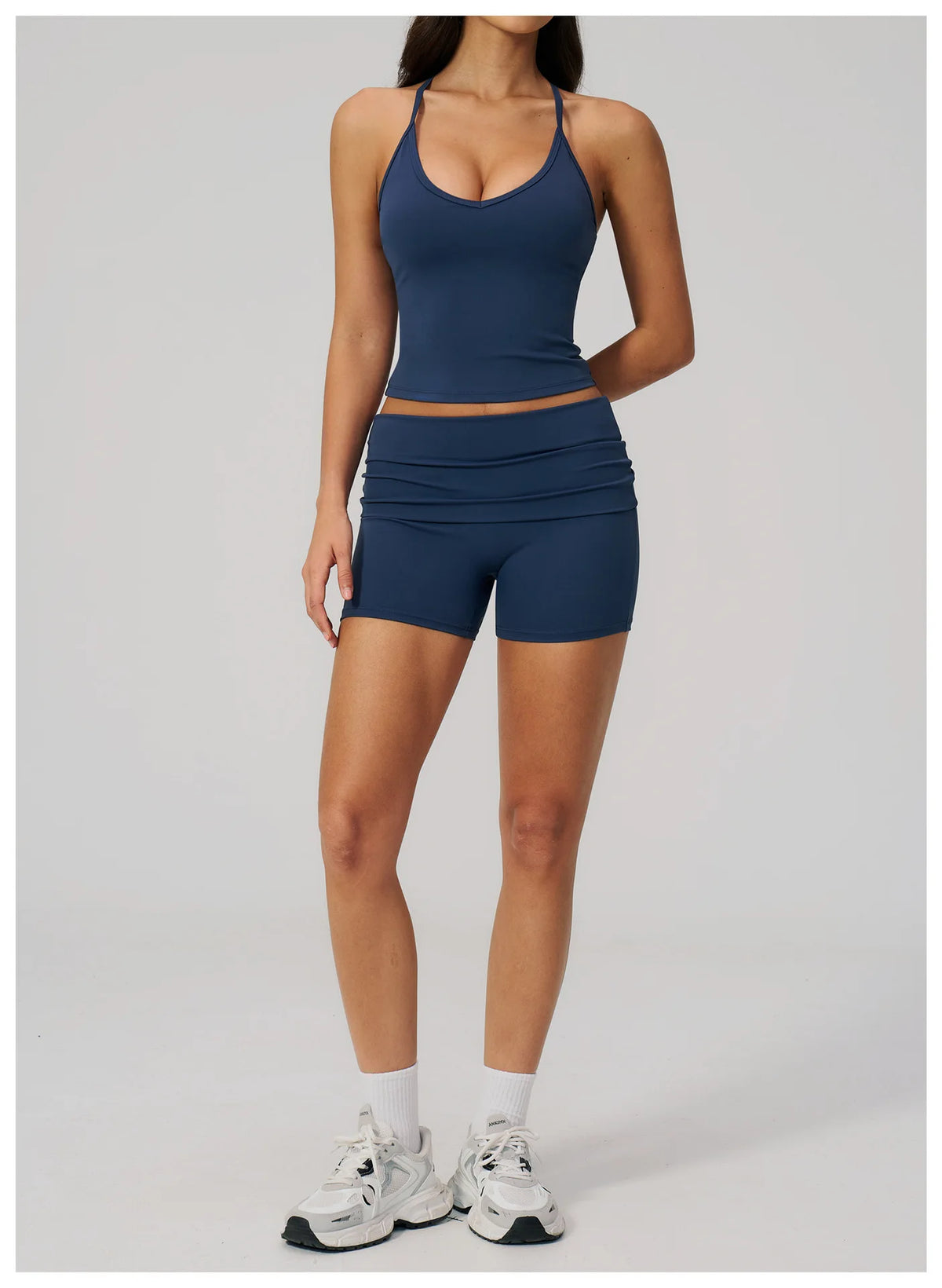 NCLAGEN Yoga Set 2 Piece Naked Feel Soft Women Gym Clothes Tank Top And Shorts Fitness Suit Workout Sportswear Speed Activewear