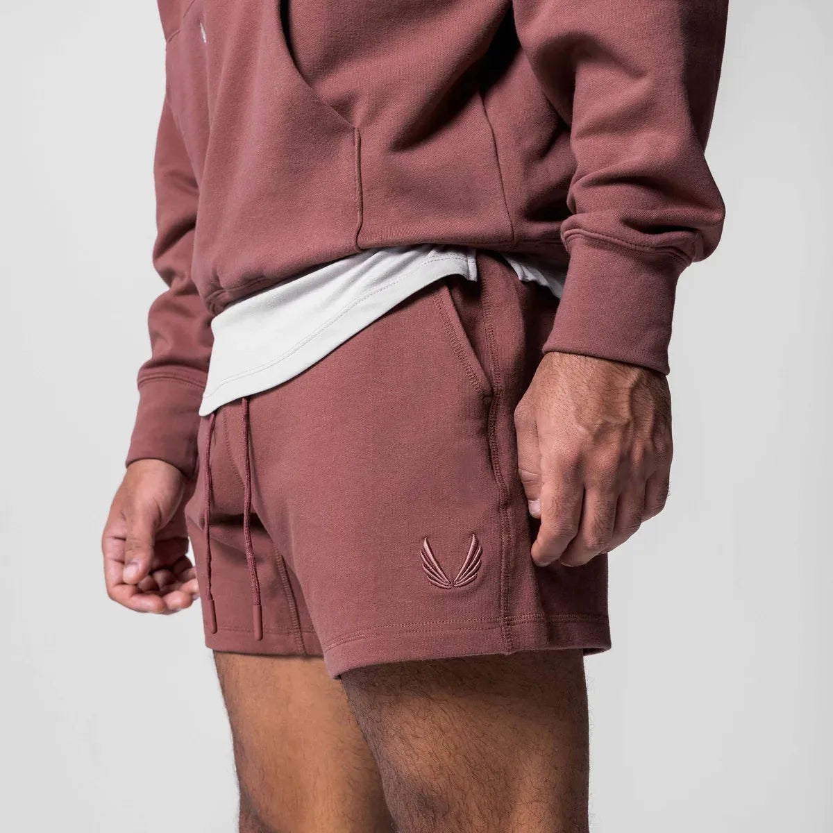 CrestLine Embroidered Cotton Shorts