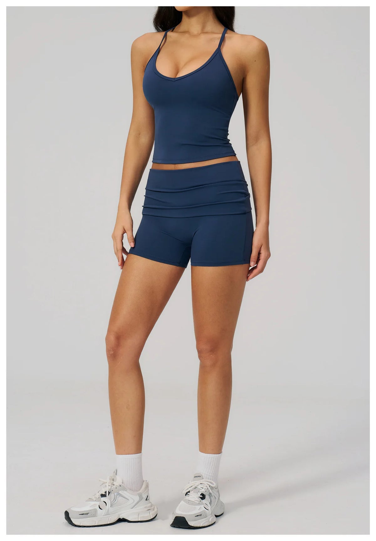 NCLAGEN Yoga Set 2 Piece Naked Feel Soft Women Gym Clothes Tank Top And Shorts Fitness Suit Workout Sportswear Speed Activewear