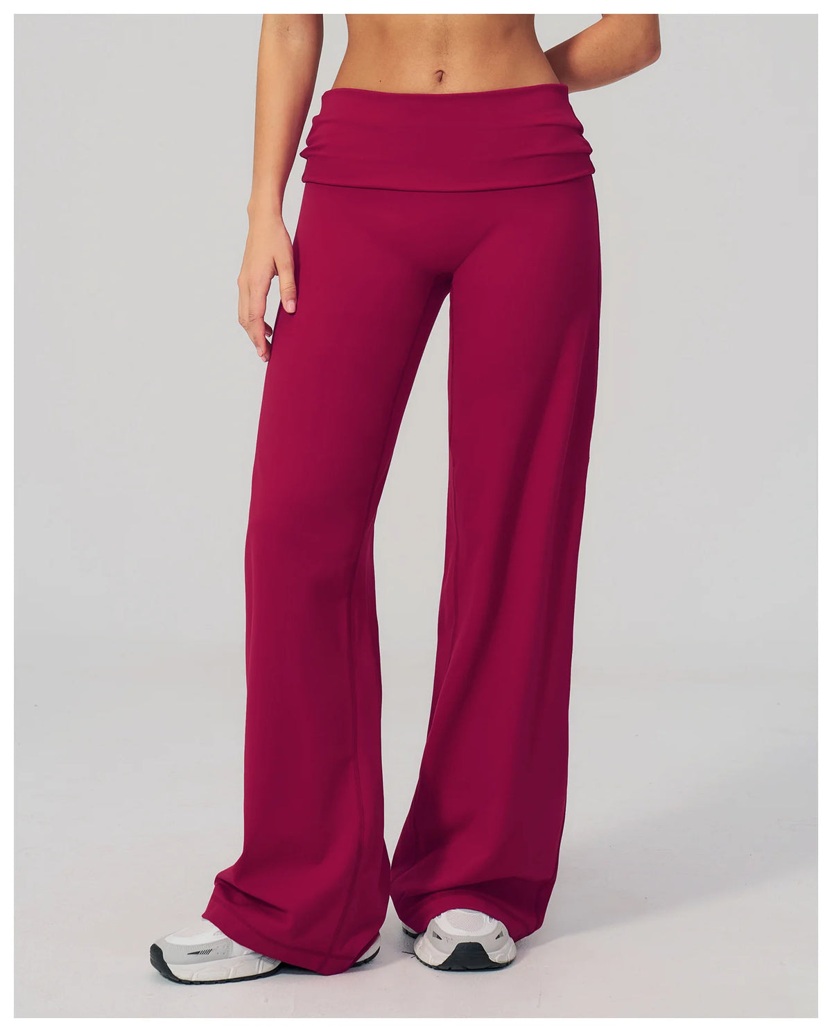 Fold Over Wide Leg Pants