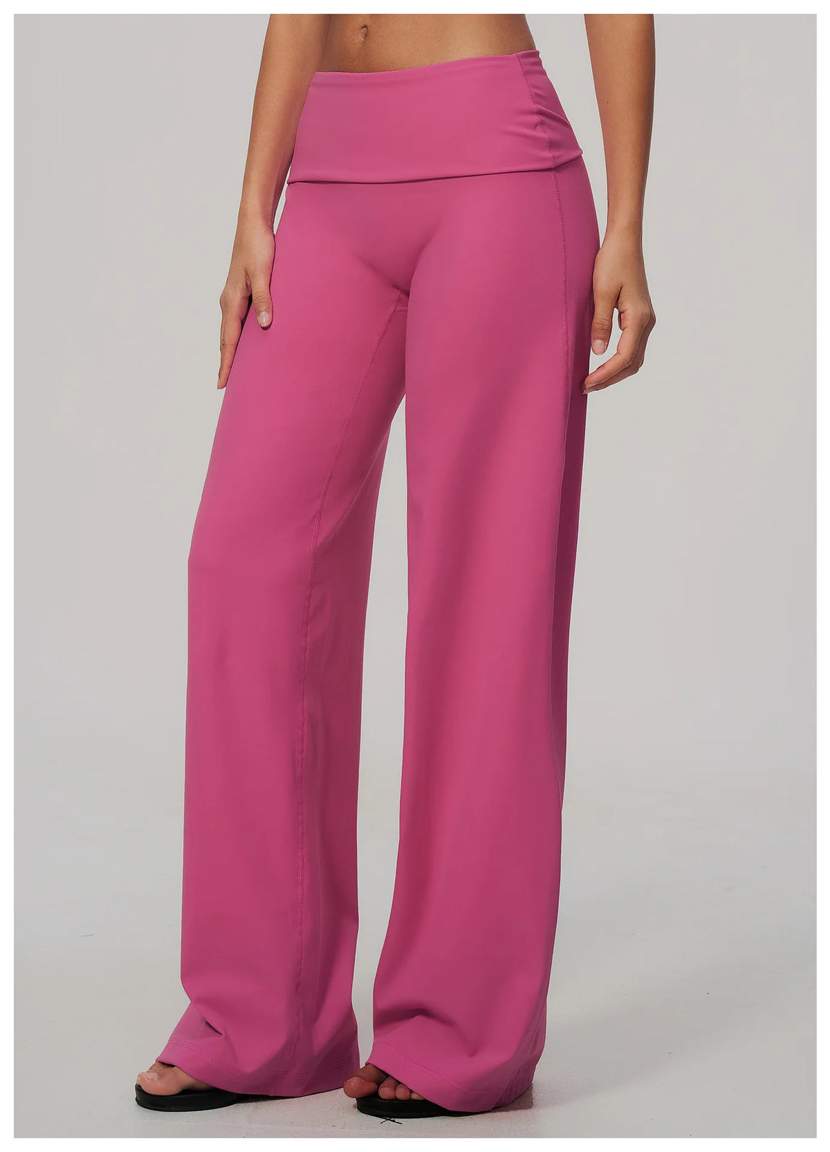 Fold Over Wide Leg Pants