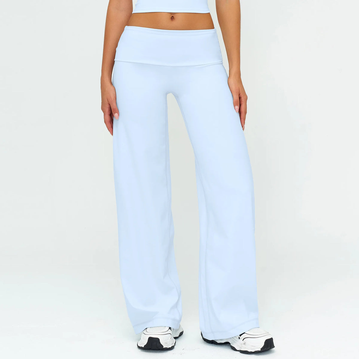 Fold Over Wide Leg Pants