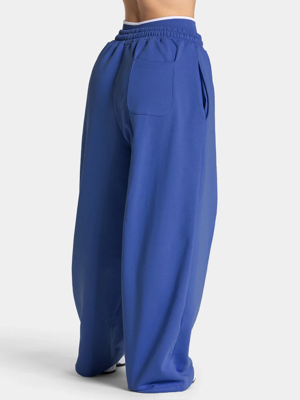 Contrast Wide Leg Joggers