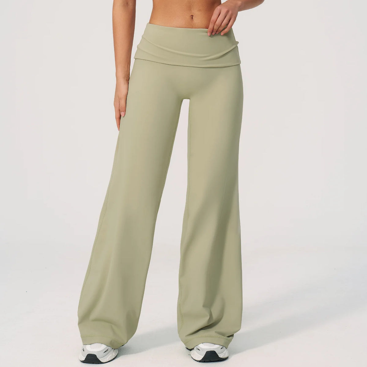 Fold Over Wide Leg Pants