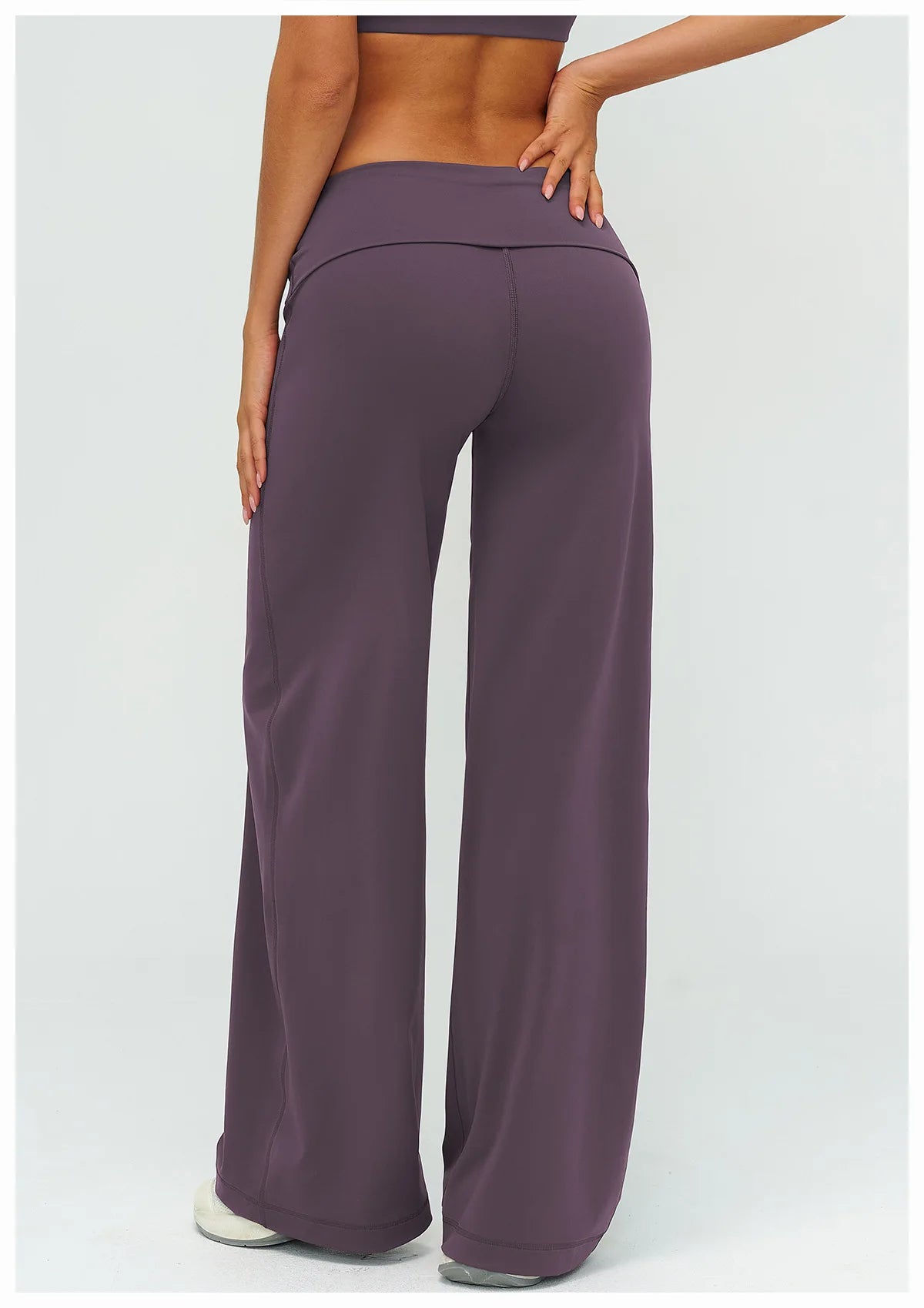 Fold Over Wide Leg Pants