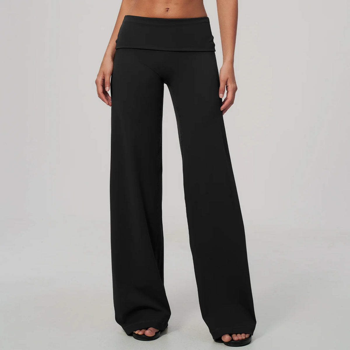 Fold Over Wide Leg Pants