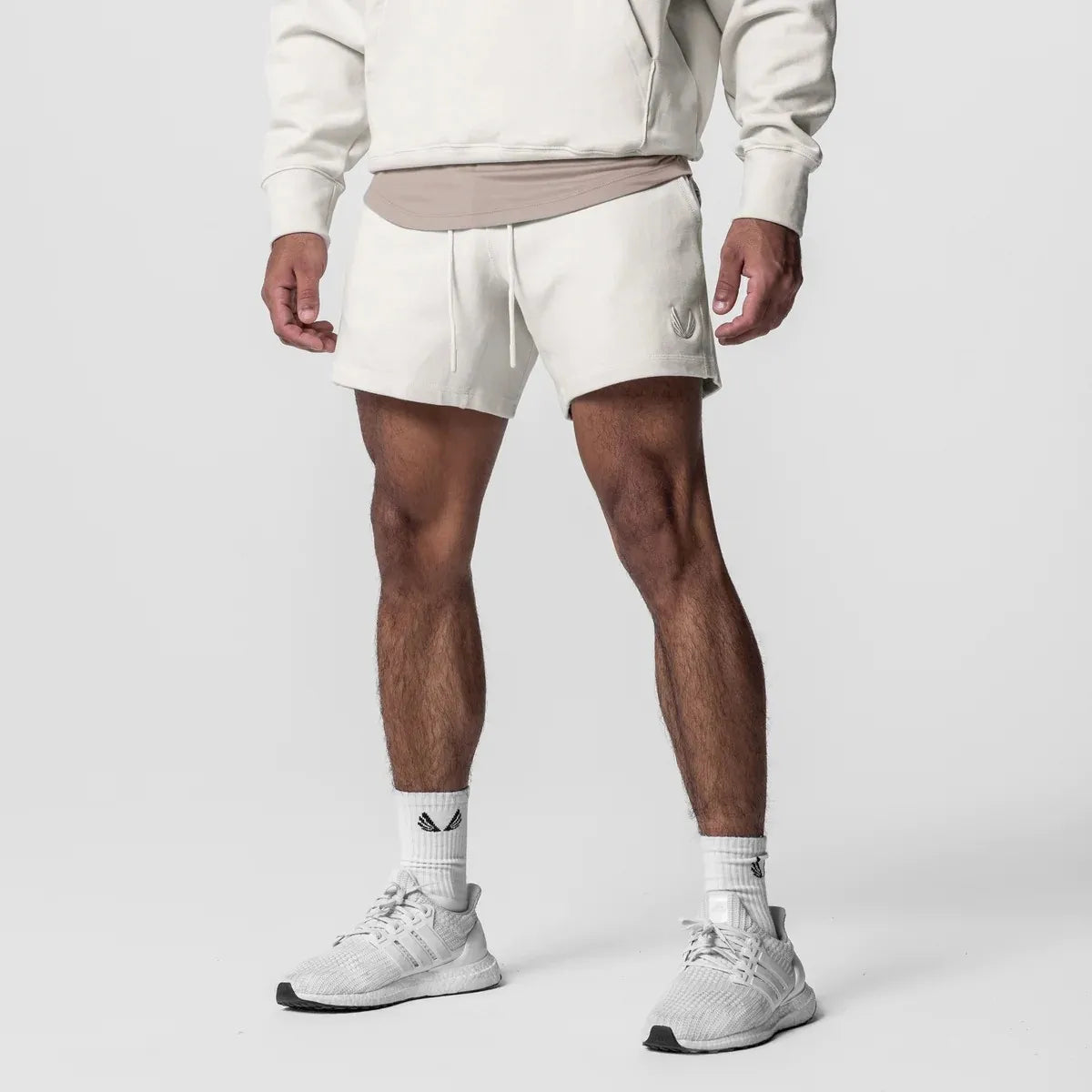 CrestLine Embroidered Cotton Shorts