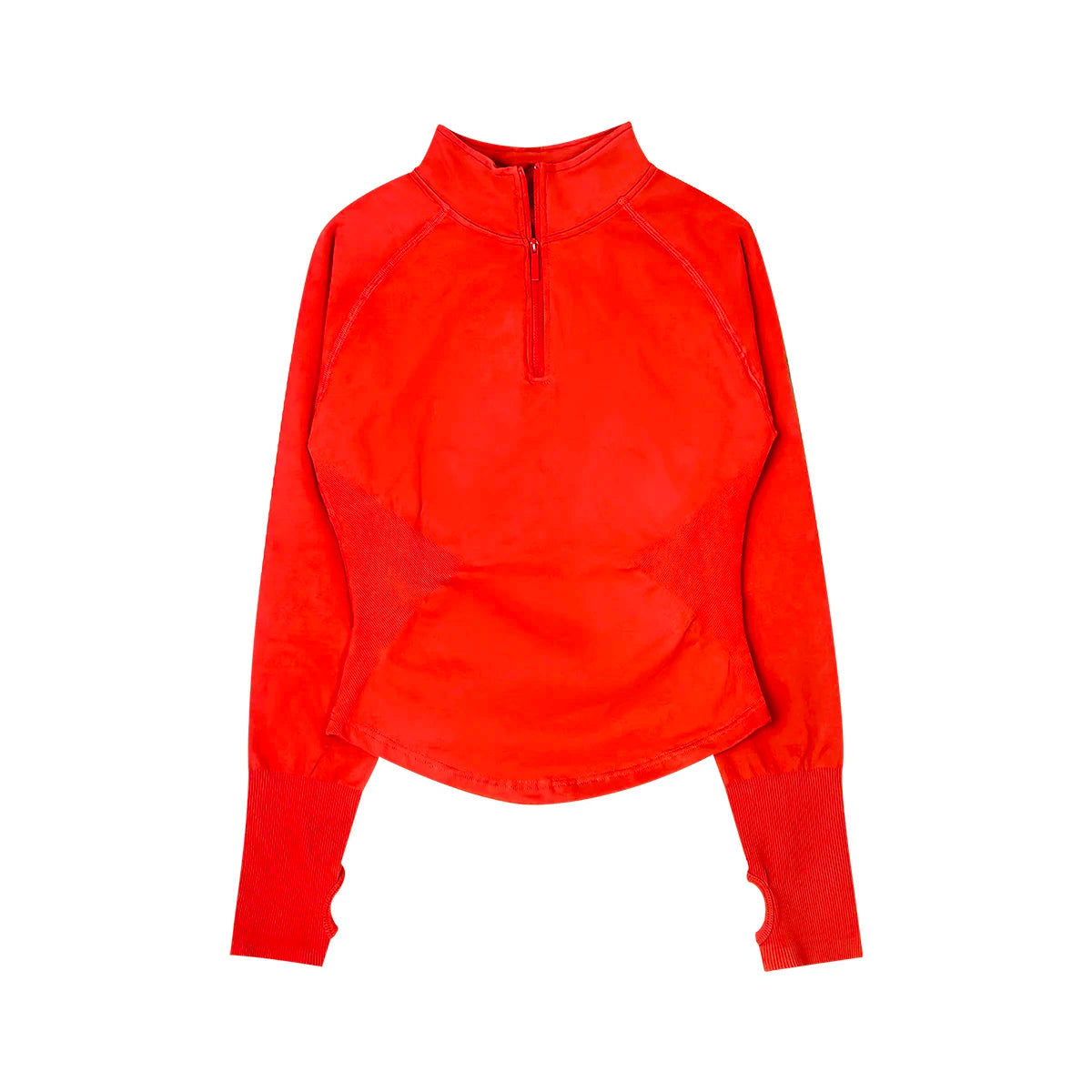 NCLAGEN Gym Clothes Woman Half Zippy Workout Running Fit Jacket Long Sleeve Outdoor Sports Seamless Top Yoga Pilates Clothing