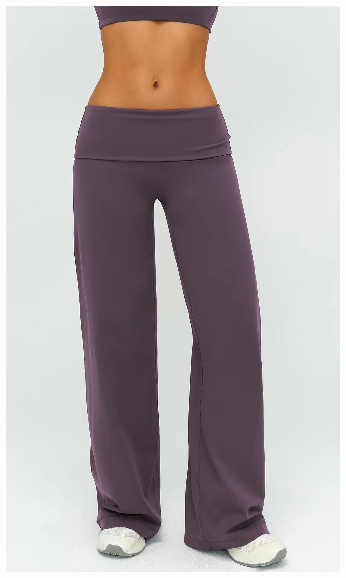 Fold Over Wide Leg Pants