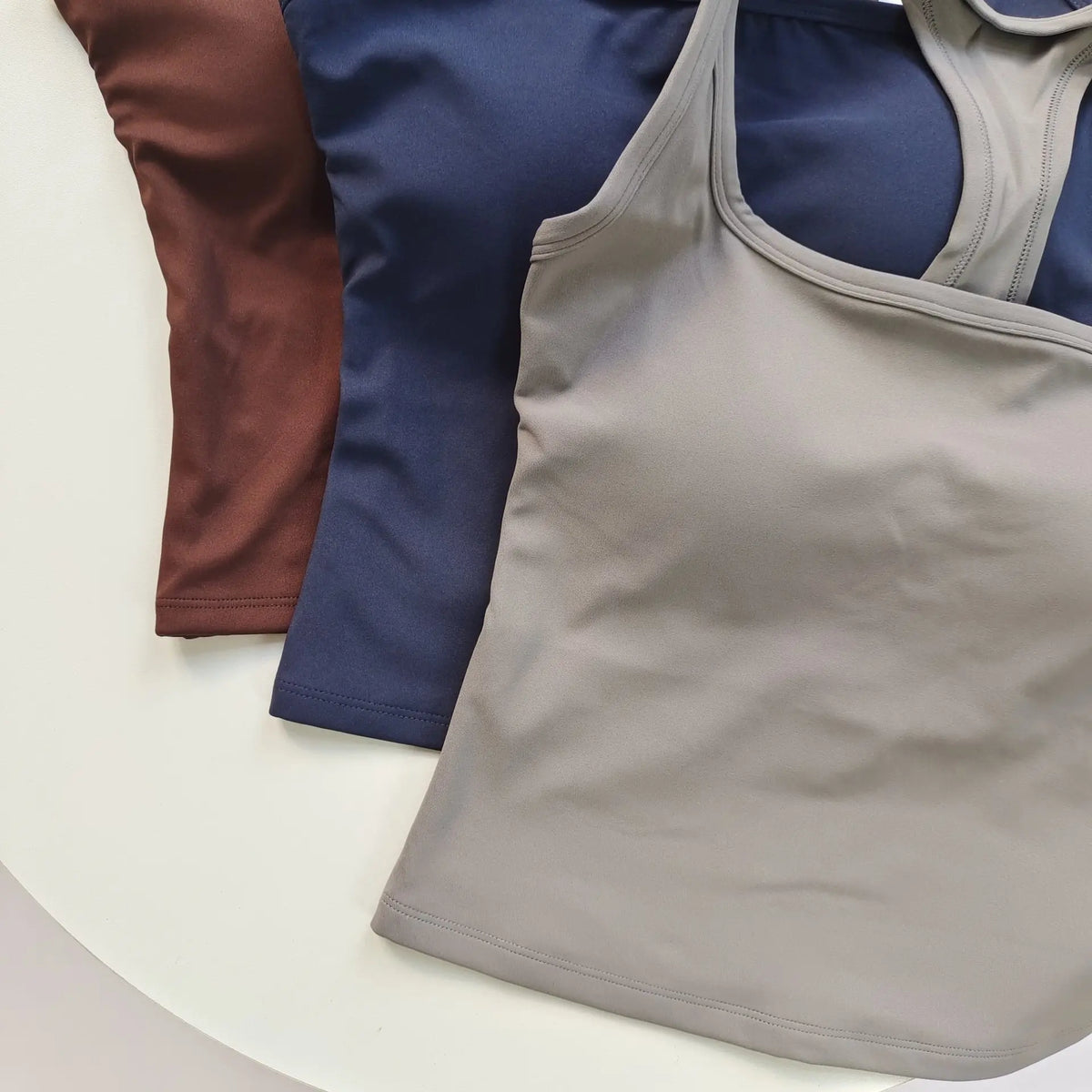Women's Square Neck Racerback Sports Bra Fixed Pads Shockproof for Yoga Pilates Running Gym