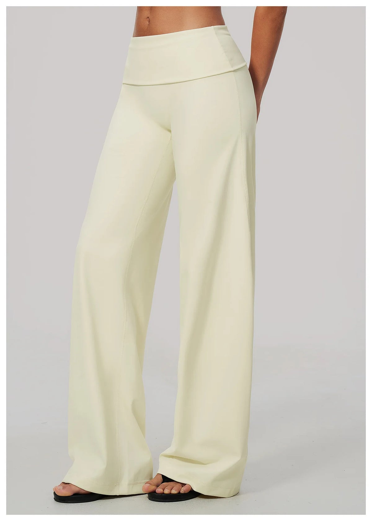 Fold Over Wide Leg Pants