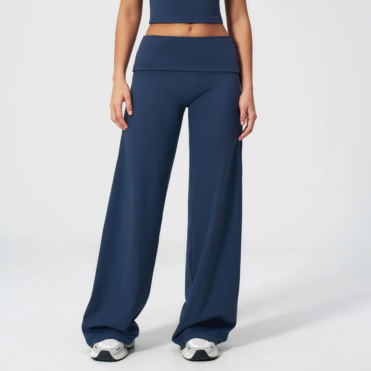 Fold Over Wide Leg Pants