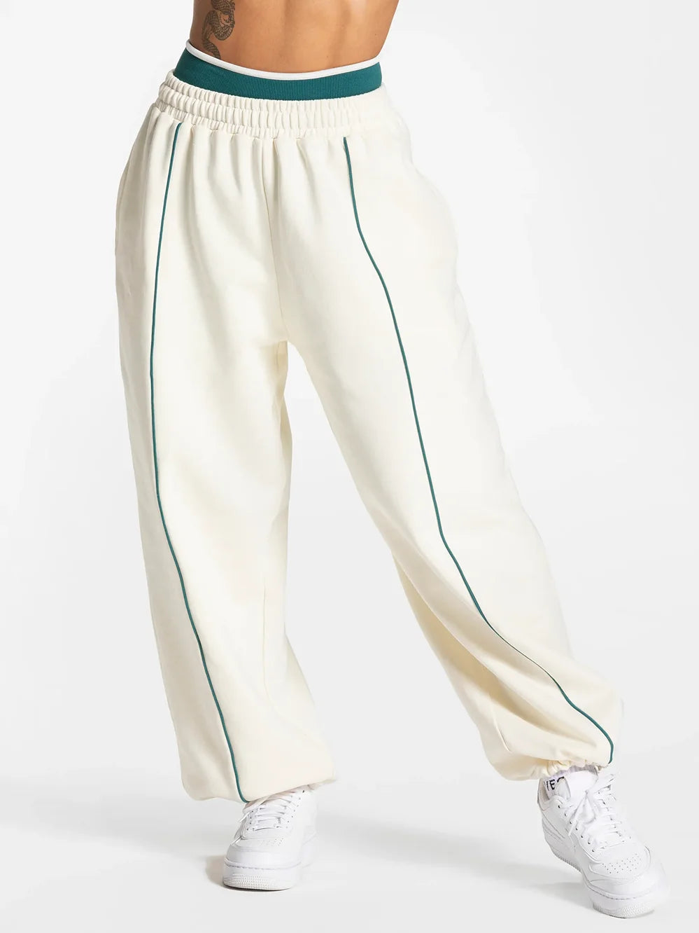 Contrast Wide Leg Joggers