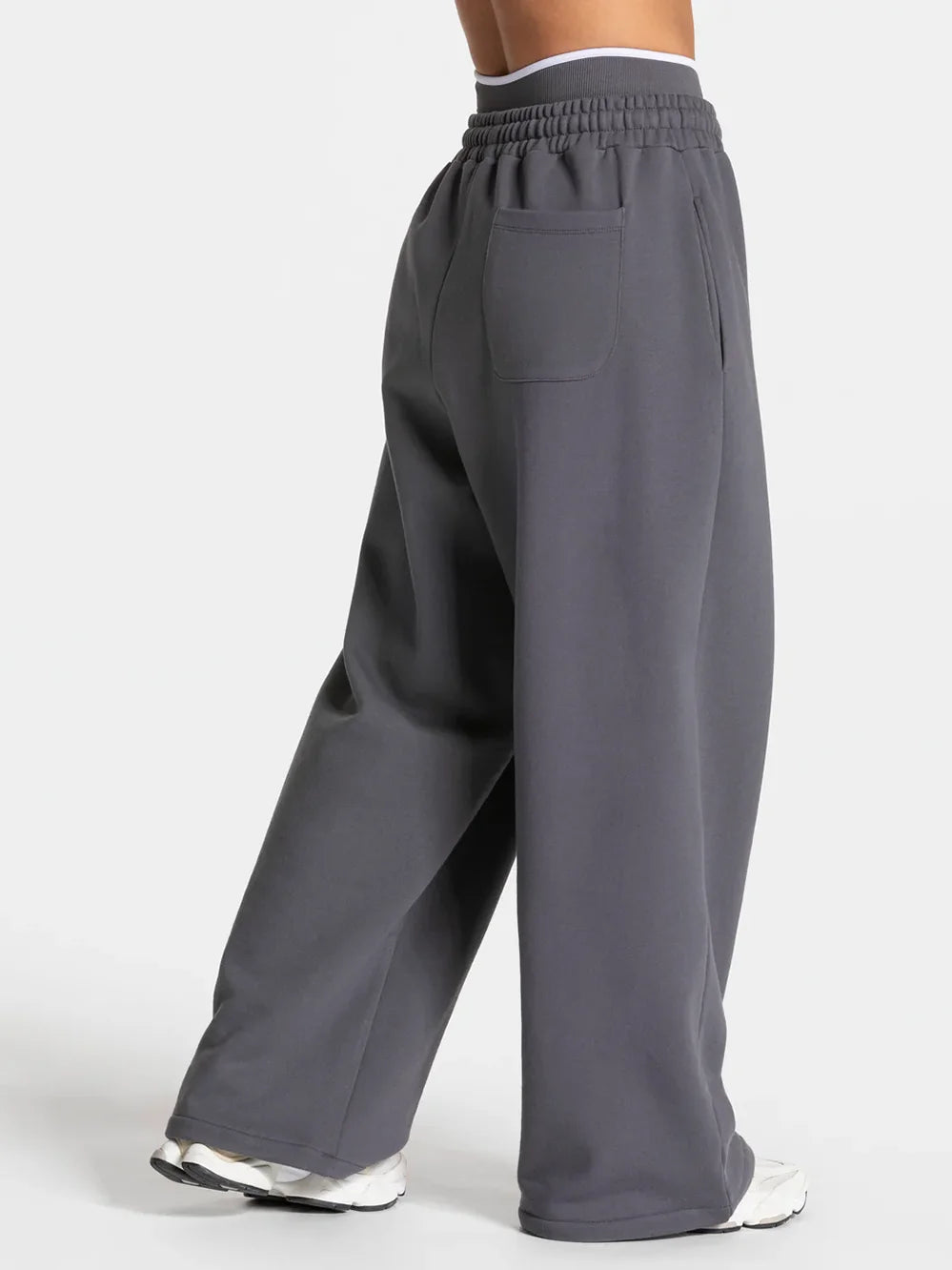 Contrast Wide Leg Joggers