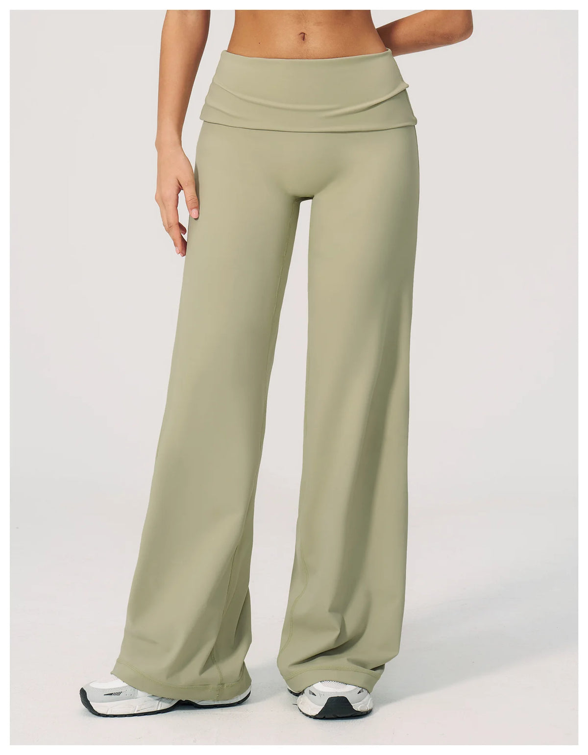 Fold Over Wide Leg Pants