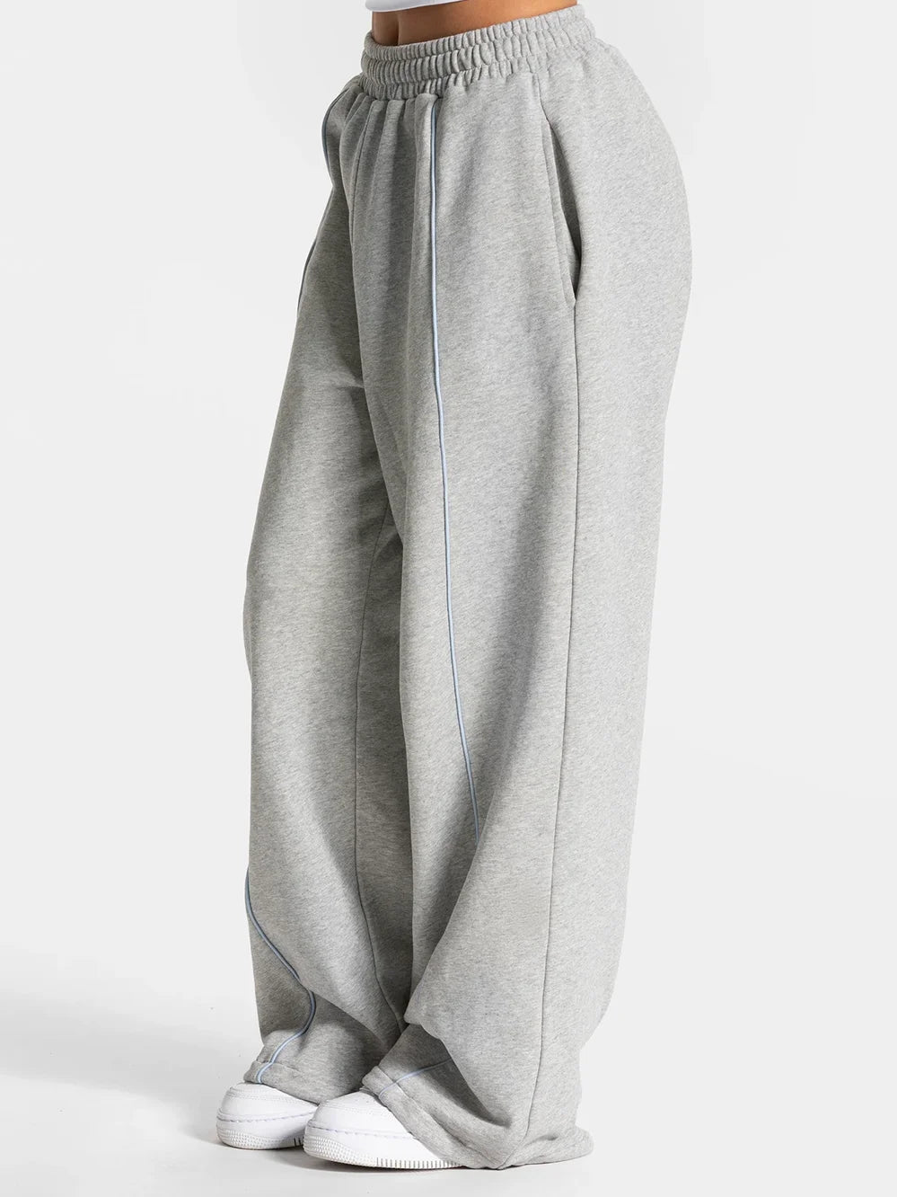 Contrast Wide Leg Joggers