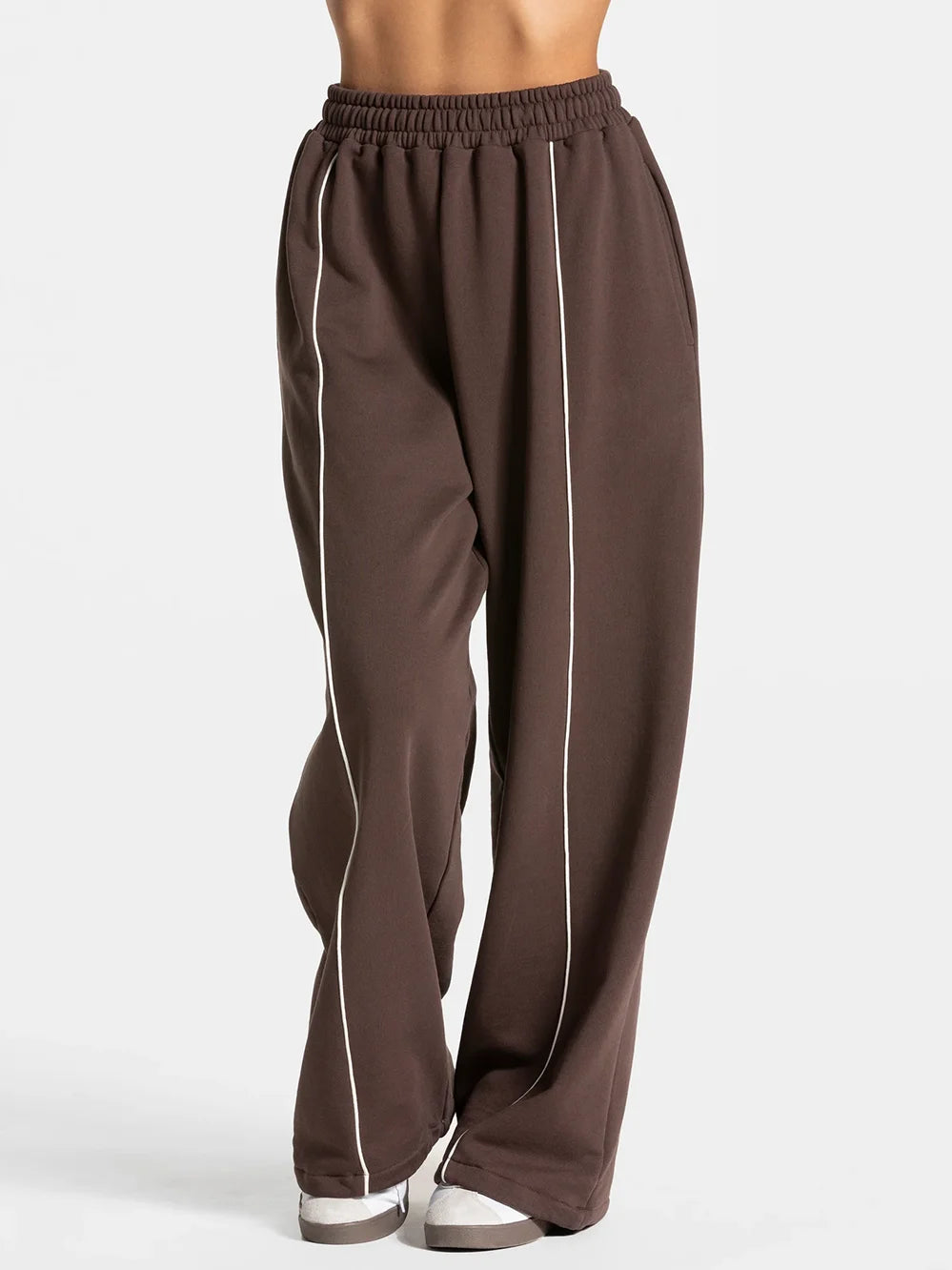 Contrast Wide Leg Joggers