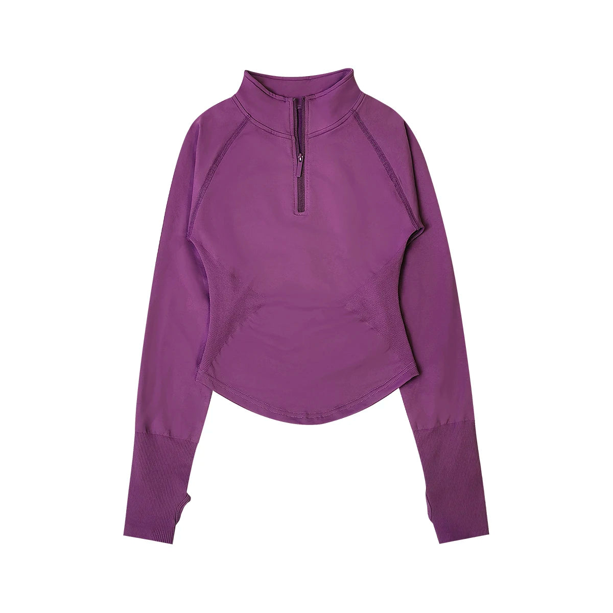 NCLAGEN Half Zippy Gym Top Long Sleeve Running Jacket Women Yoga Pilates Clothing Seamless Sports Shirts Fitness Workout Clothes
