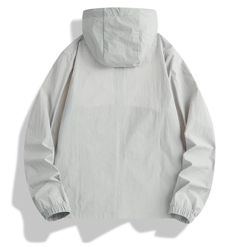 NewHigh-Quality Thin Sun Protection Clothing For Couples, Ice Silk Skin Clothing, Outdoor Snti-UV Jacket