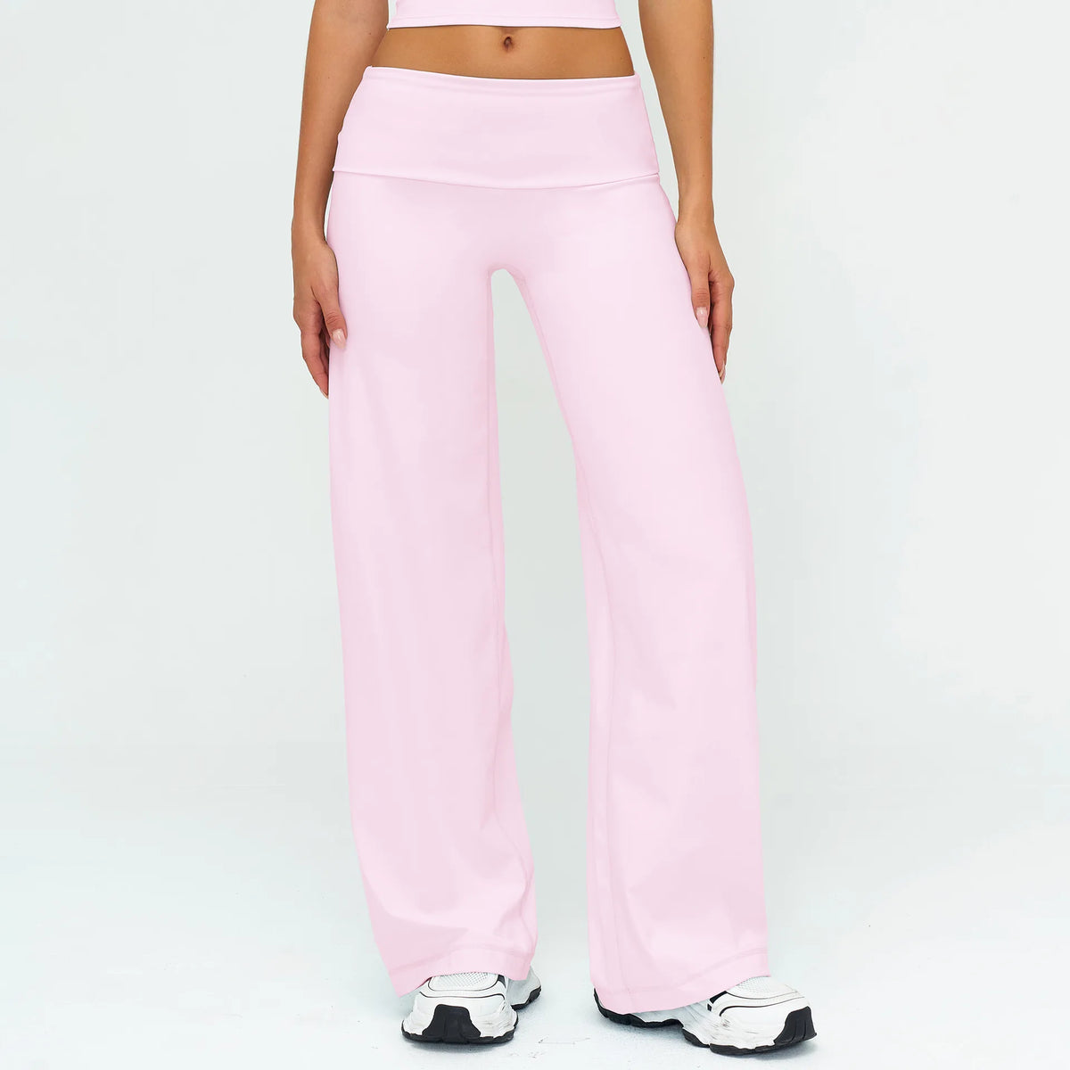 Fold Over Wide Leg Pants