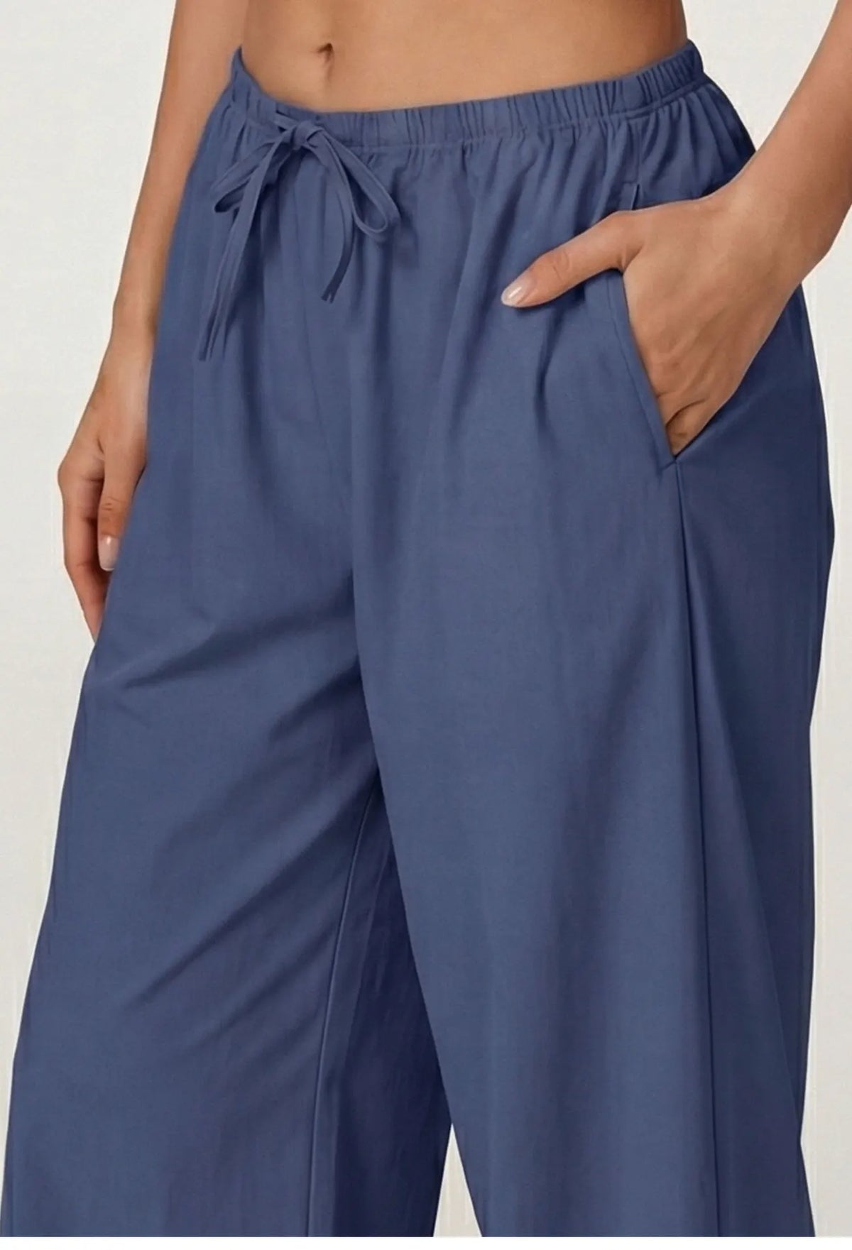 NCLAGEN Yoga Pants Quick-Dry Loose Casual Wide-leg Trousers Brushed Fleece Fit with Drawstring Waist Perfect for Running Fitness