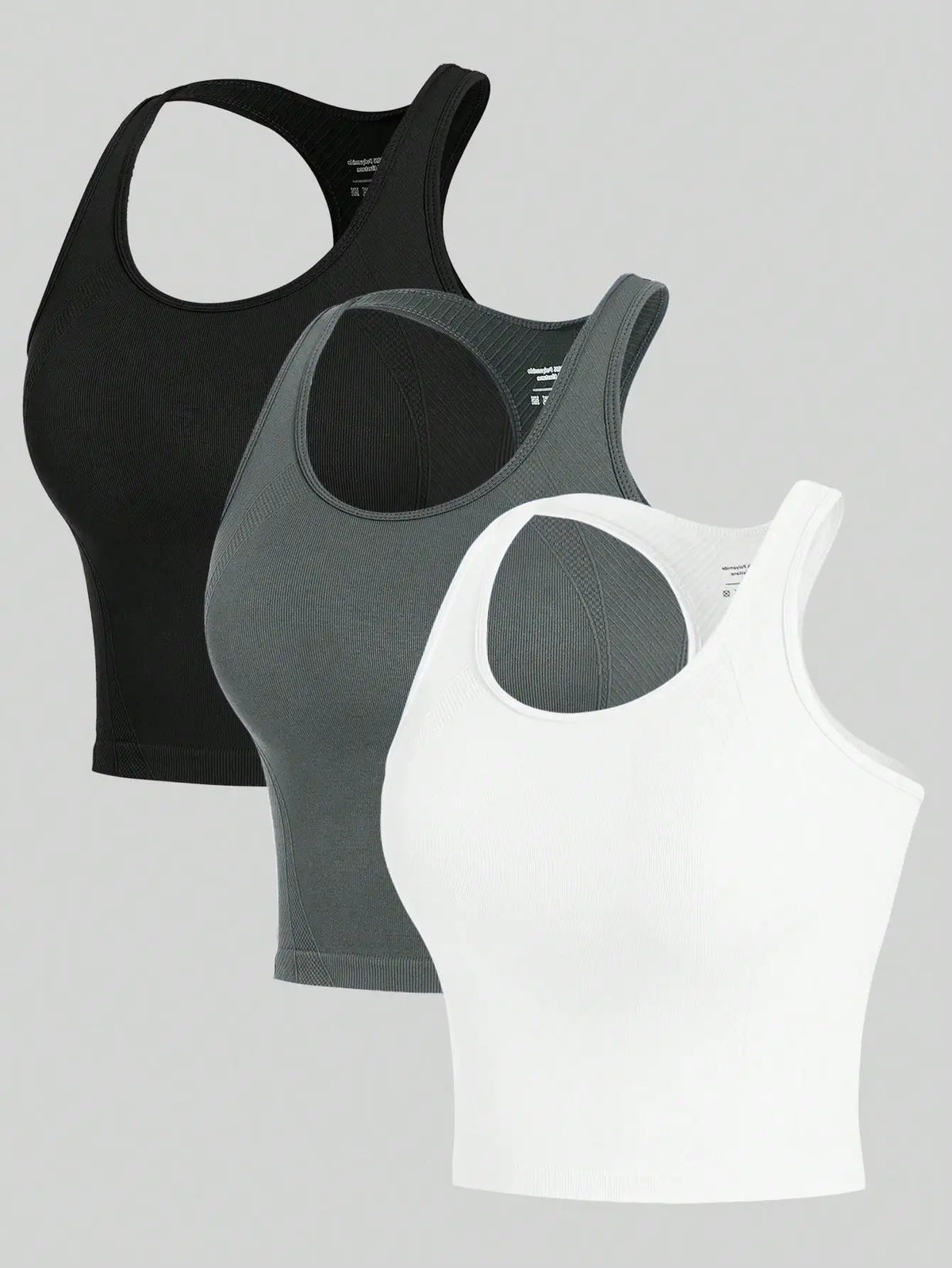 RibMove 3-Pack Crop Tops