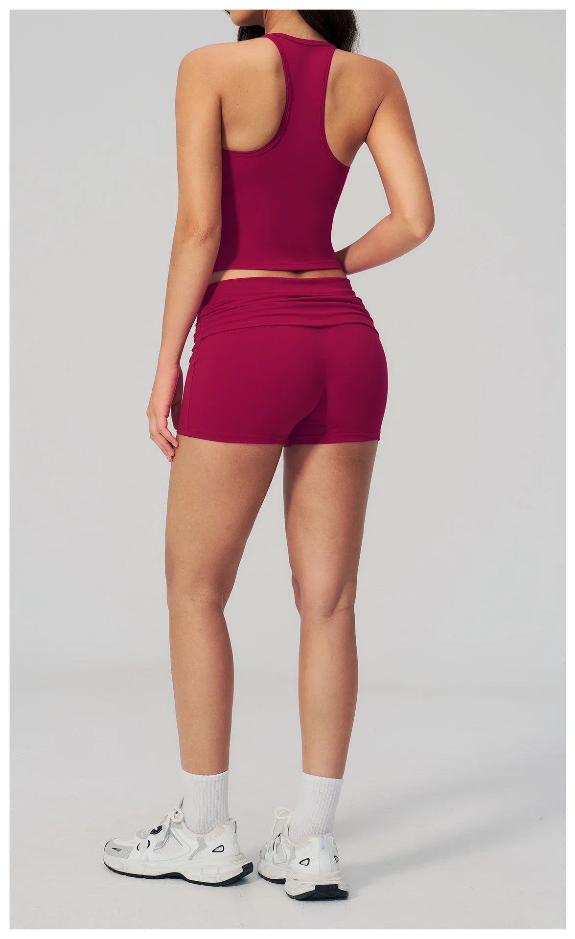 NCLAGEN Yoga Set 2 Piece Naked Feel Soft Women Gym Clothes Tank Top And Shorts Fitness Suit Workout Sportswear Speed Activewear