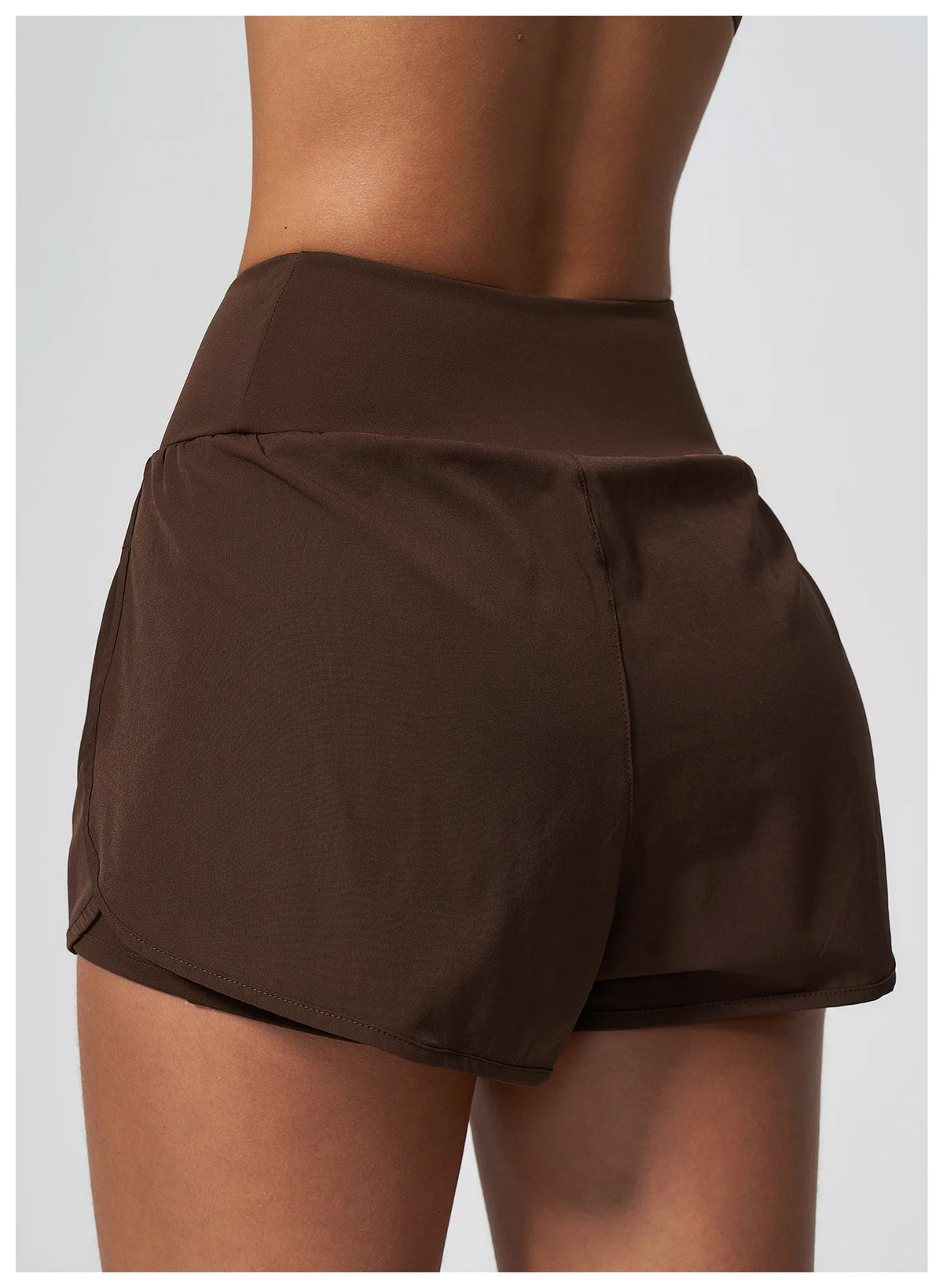 New False Two-piece Sports Shorts Gym Clothes Women Yoga Fitness Short Pants Outdoor Breathable Quick Drying High Waist Tights