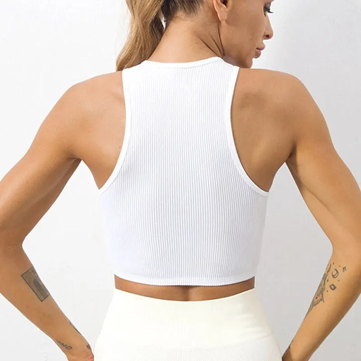 Ribbed Crop Vest